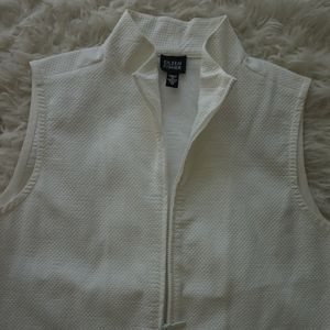 Eileen Fisher Jackets & Coats - Eileen Fisher Womens Full Zip Vest Sz M White Eileen Fisher Jackets & Coats - Eileen Fisher Womens Full Zip Vest Sz M White